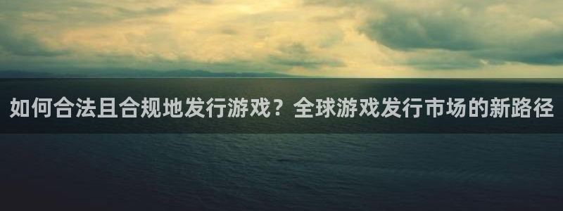 im电竞官网客服招聘：如何合法且合规地发行游戏？全球游戏发行市场的新路径